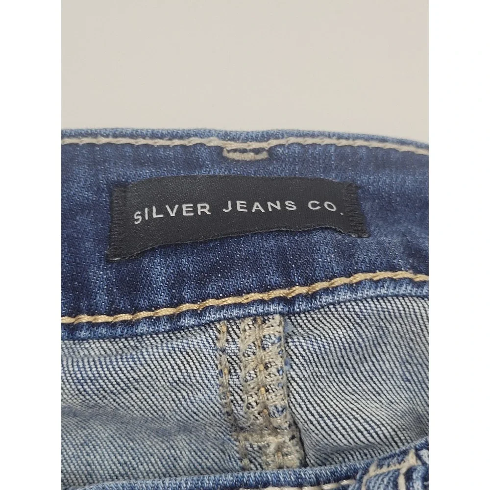 Silver Jeans Co. Boyfriend Jeans Womens 29 Blue Excellent‎ Medium Wash Denim